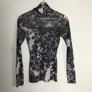 Karen Kane Women Medium Pink Gray Top